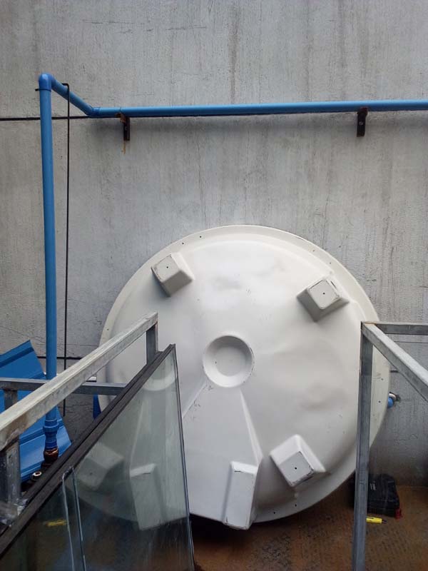 成都温江40T冷却塔施工现场