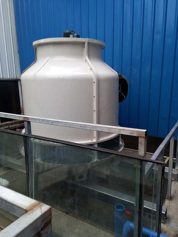 成都温江40T冷却塔施工现场