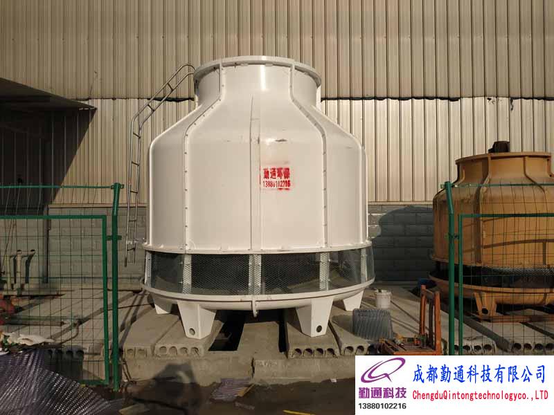 内江隆昌GL-150T冷却塔安装现场，50T,60T冷却塔填料更换维修现场