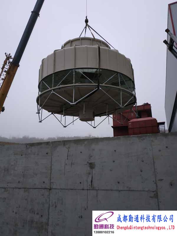 贵州六盘水500T冷却塔安装现场使用单位：贵州十九度铝业科技有限公司
