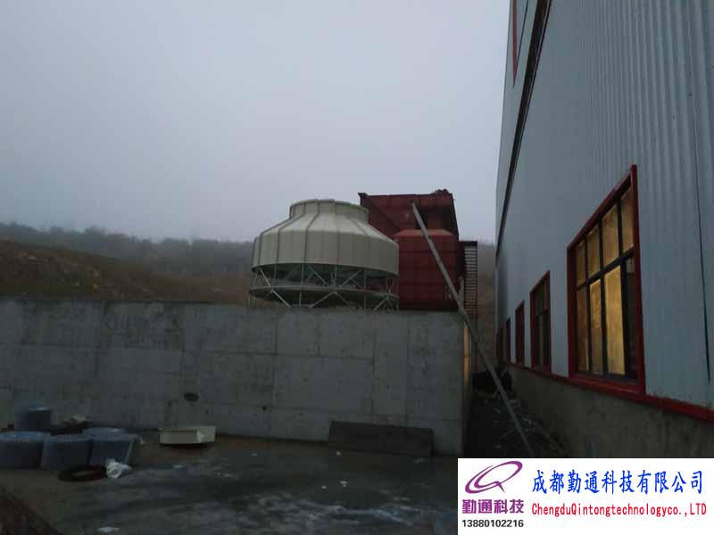 贵州六盘水500T冷却塔安装现场使用单位：贵州十九度铝业科技有限公司