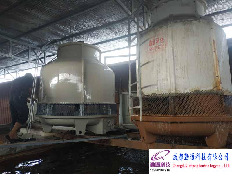 德阳50T冷却塔安装现场