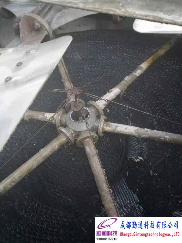 四川成都高新西区200T冷却塔部水系统维修