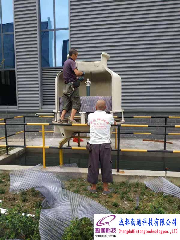 四川成都新都铸造水冷却循环系统50T开式冷却塔安装现场xllqtcom20210815