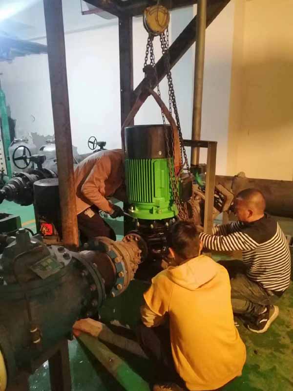 成都水泵更换现场